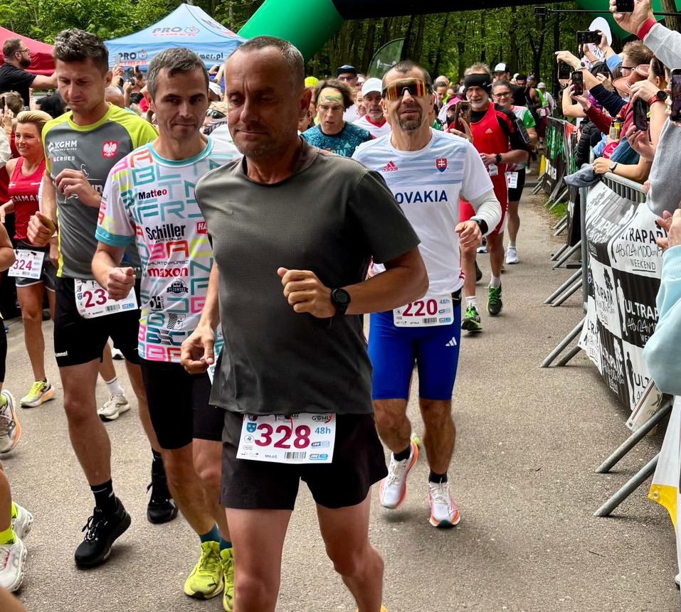 Miloš na štarte 48-hodinového behu